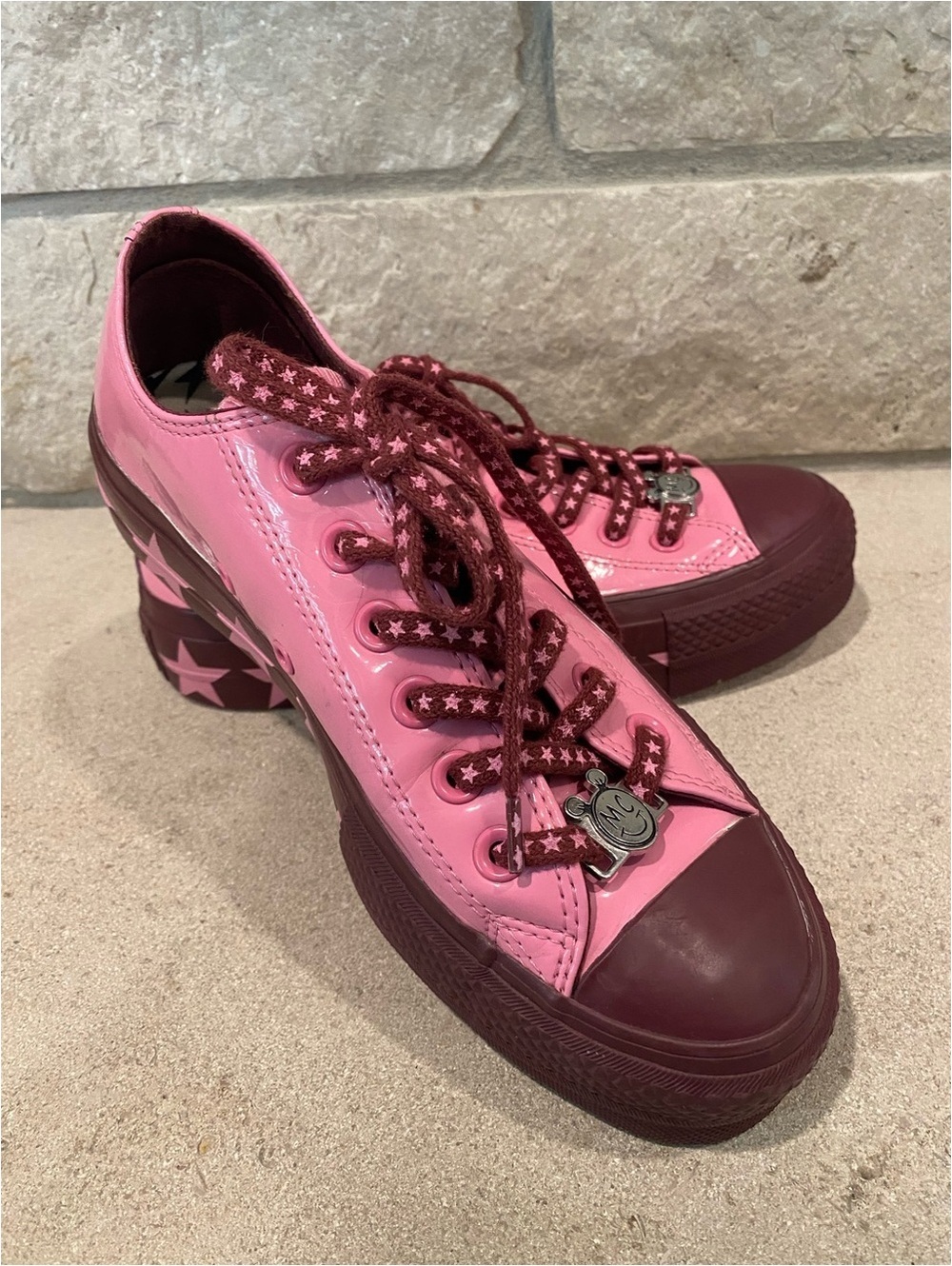 Converse Miley Cyrus Chuck Taylor All Star Lift Platform Pink M Womens 6